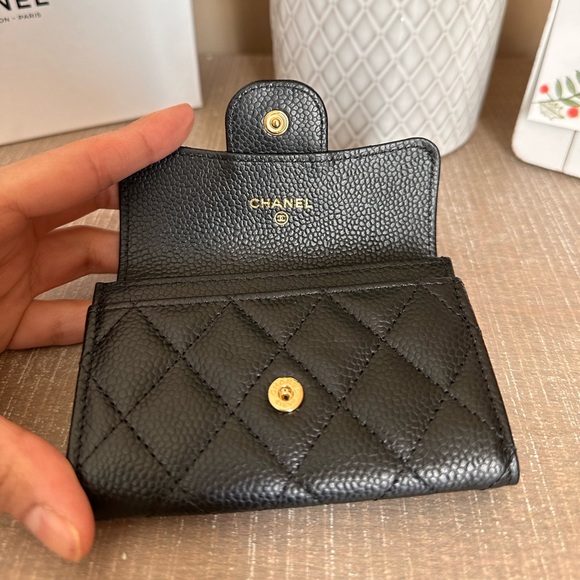 CHANEL Caviar Quilted Flap Card Holder Wallet - Picture 9 of 15